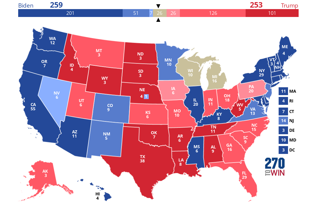 2025 Presidential Election Interactive Map