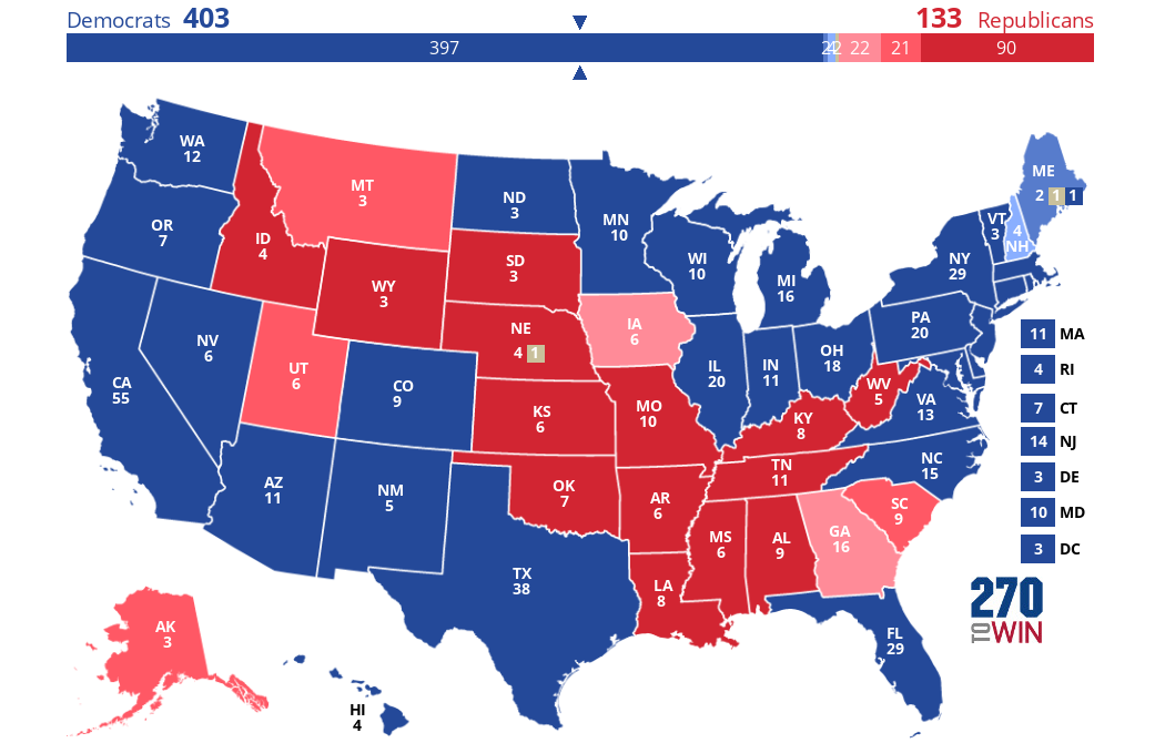 2024 Presidential Election Interactive Map