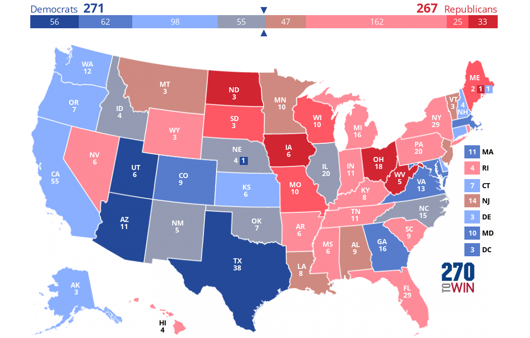 Current Polls Presidential Candidates 2024 Map - Tedda Gabriell