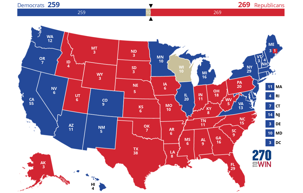 2025 Presidential Election Interactive Map