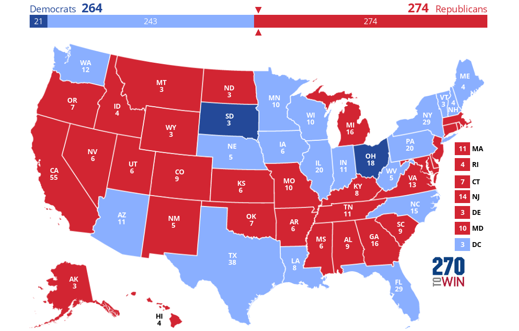 2025 Presidential Election Interactive Map