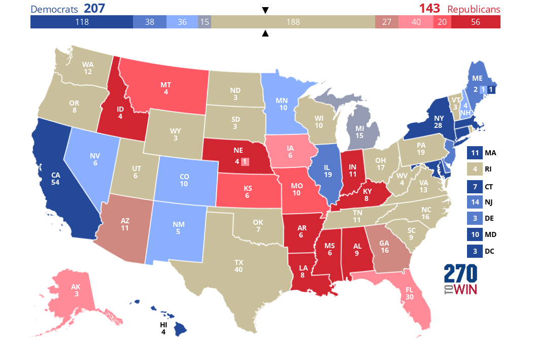 2024 Presidential Election Interactive Map