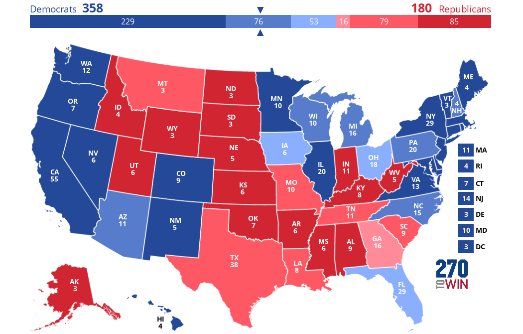 2024 Presidential Election Interactive Map