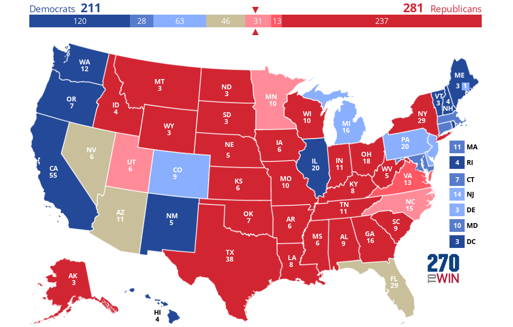 2024 Presidential Election Interactive Map