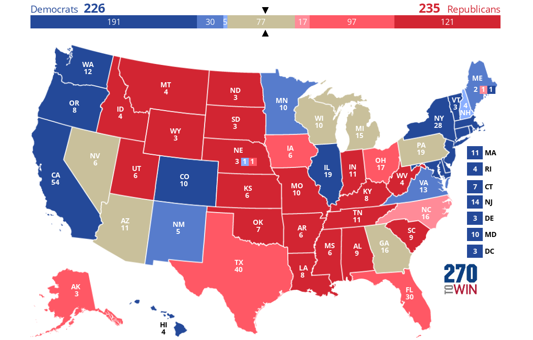 2024 Interactive Presidential Election Map Karla Marline