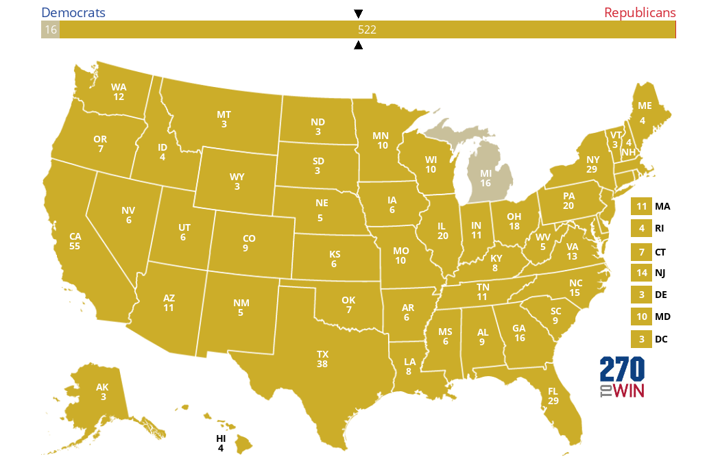 2024 Presidential Election Interactive Map