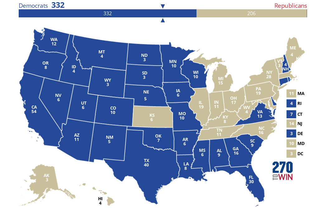 2024 Presidential Election Interactive Map