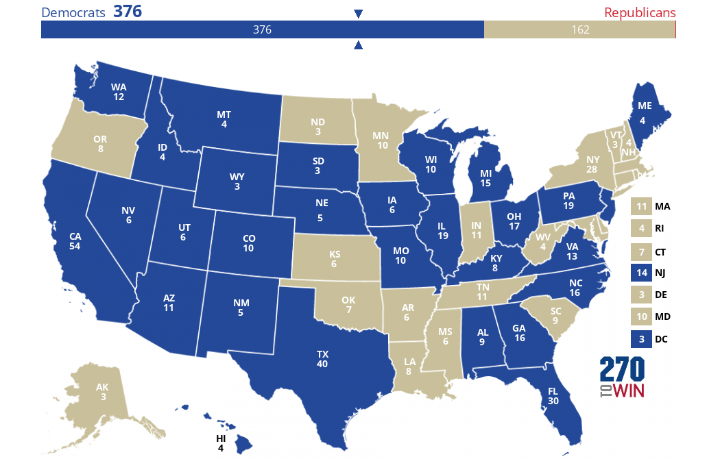 2024 Presidential Election Interactive Map