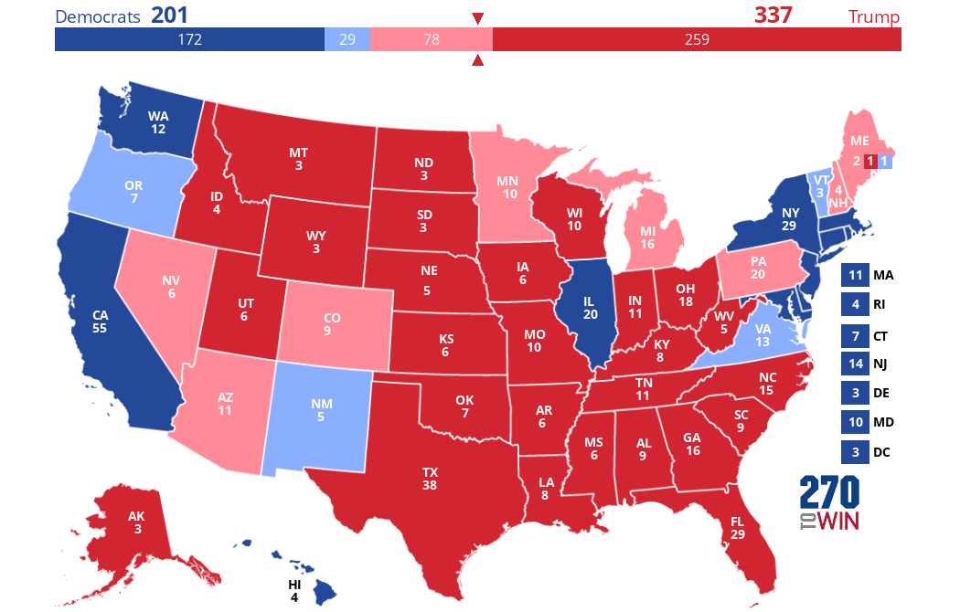 2024 Presidential Election Interactive Map