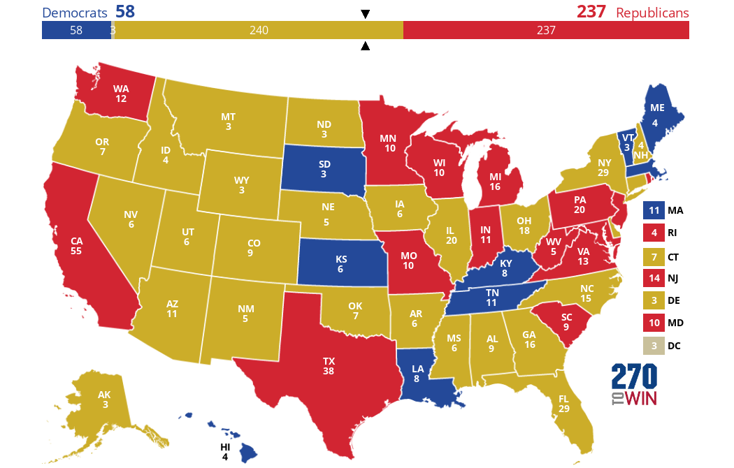 2024 Presidential Election Interactive Map