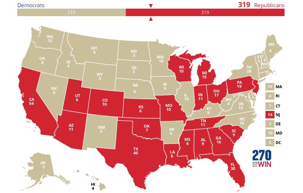 2025 Presidential Election Interactive Map
