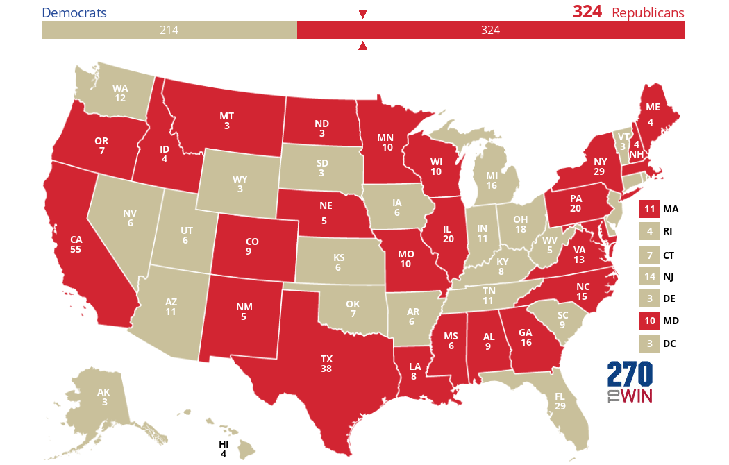 2024 Presidential Election Interactive Map