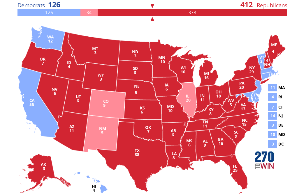 2024 Presidential Election Interactive Map