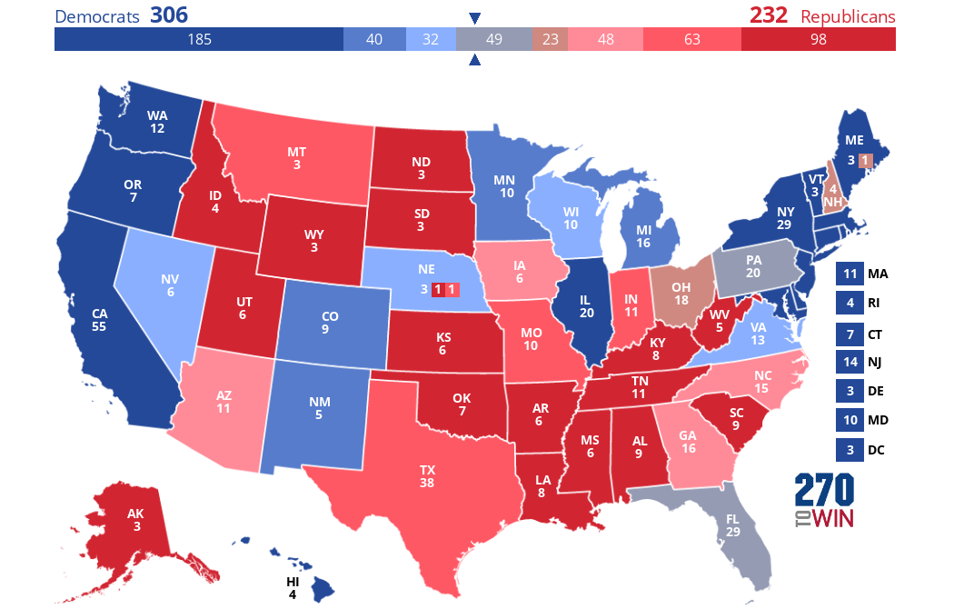 2025 Presidential Election Interactive Map