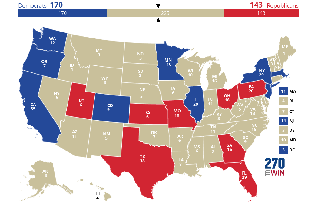 2024 Presidential Election Interactive Map