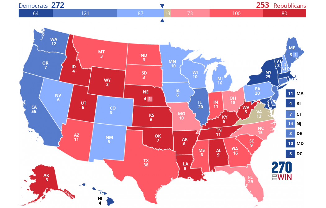 2024 Presidential Election Interactive Map AE0