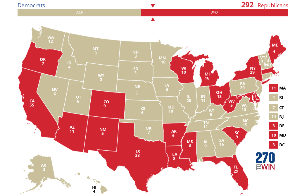 2024 Presidential Election Interactive Map