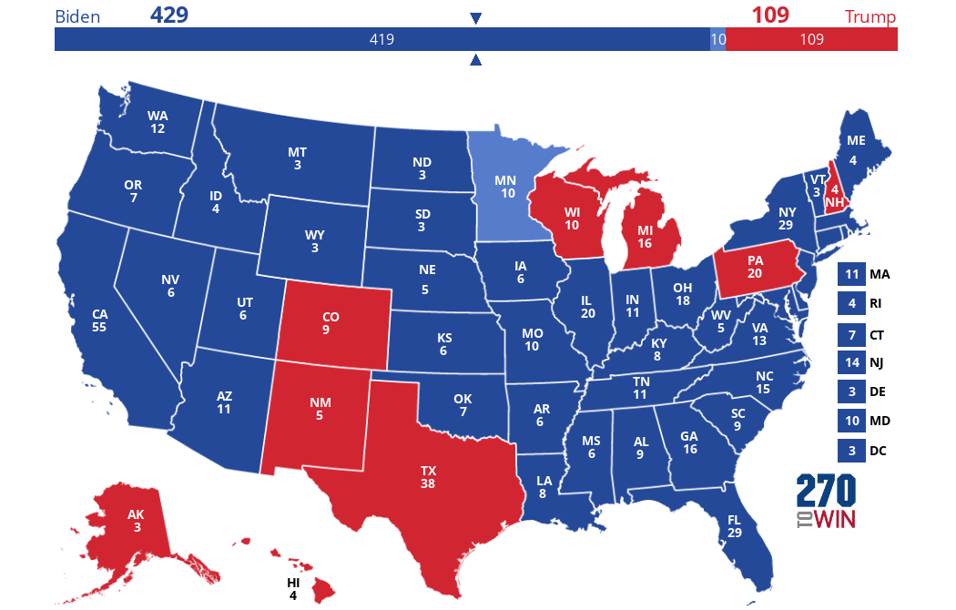 2024 Presidential Election Interactive Map