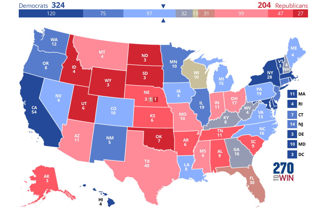 2024 Presidential Election Interactive Map