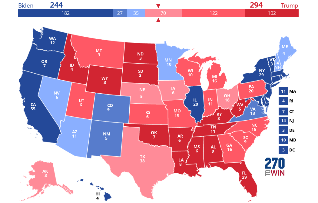 2024 Presidential Election Interactive Map