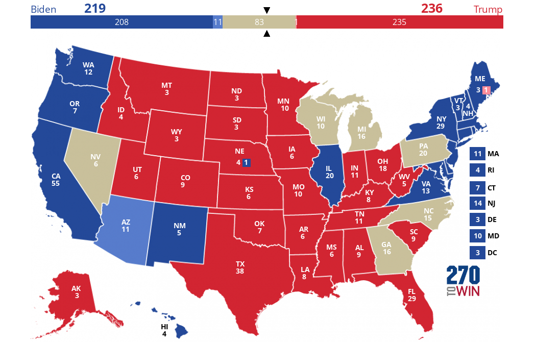 2024 Presidential Election Interactive Map