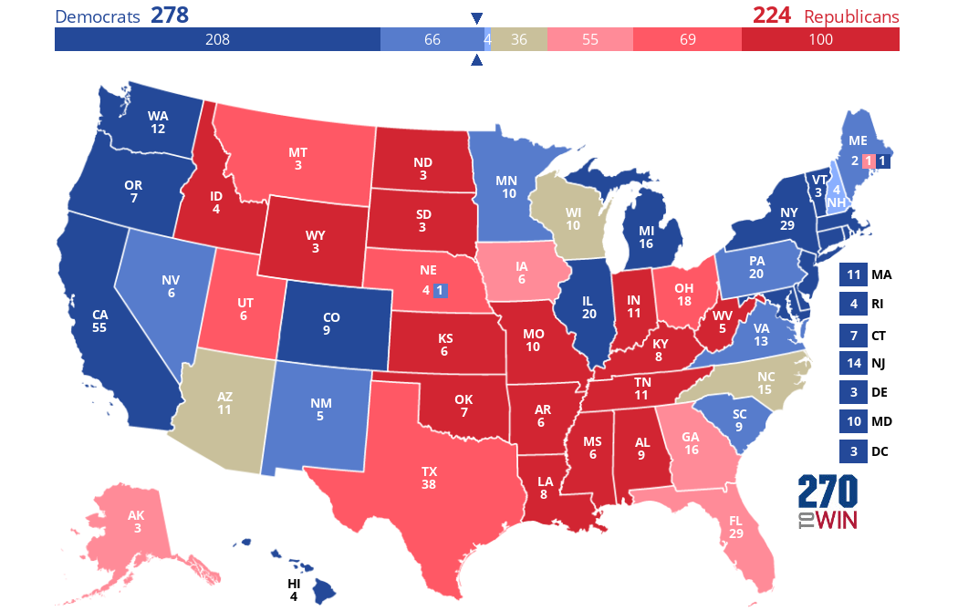2024 Presidential Election Interactive Map