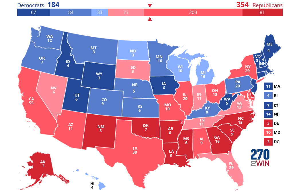 2024 Presidential Election Interactive Map