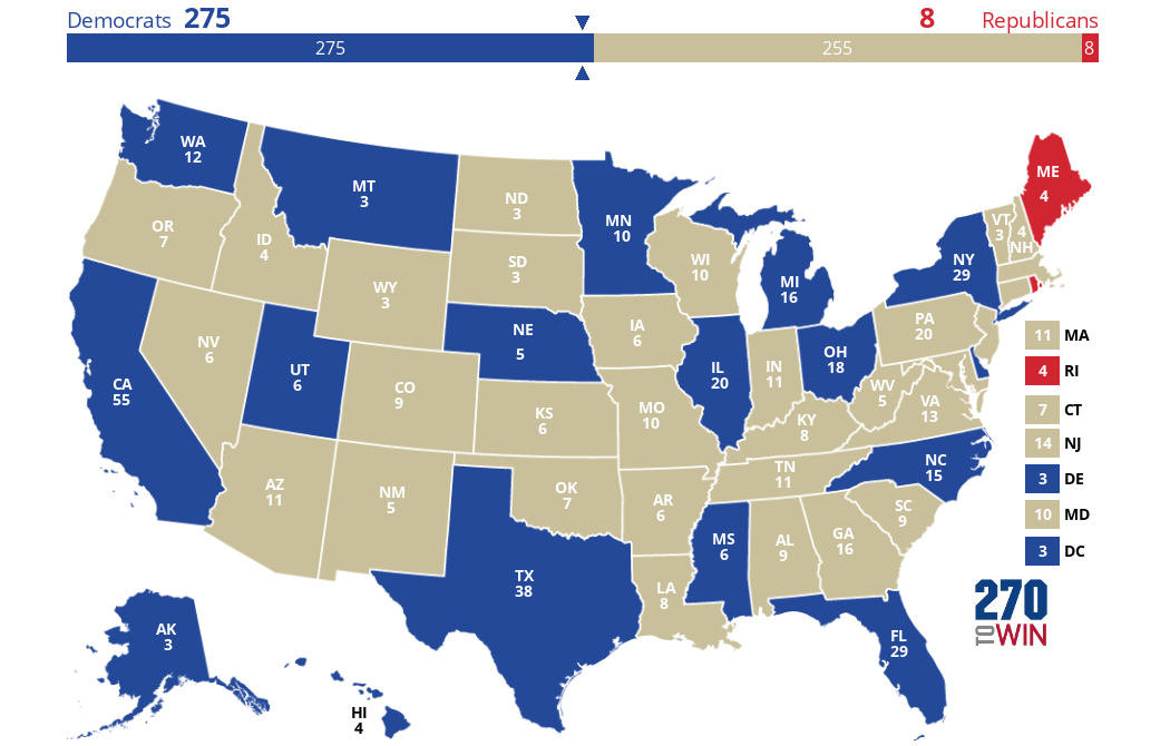 2024 Presidential Election Interactive Map