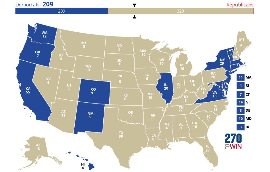 2024 Presidential Election Interactive Map