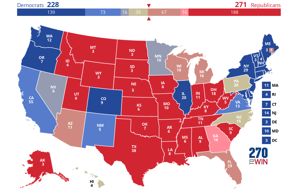2025 Presidential Election Interactive Map