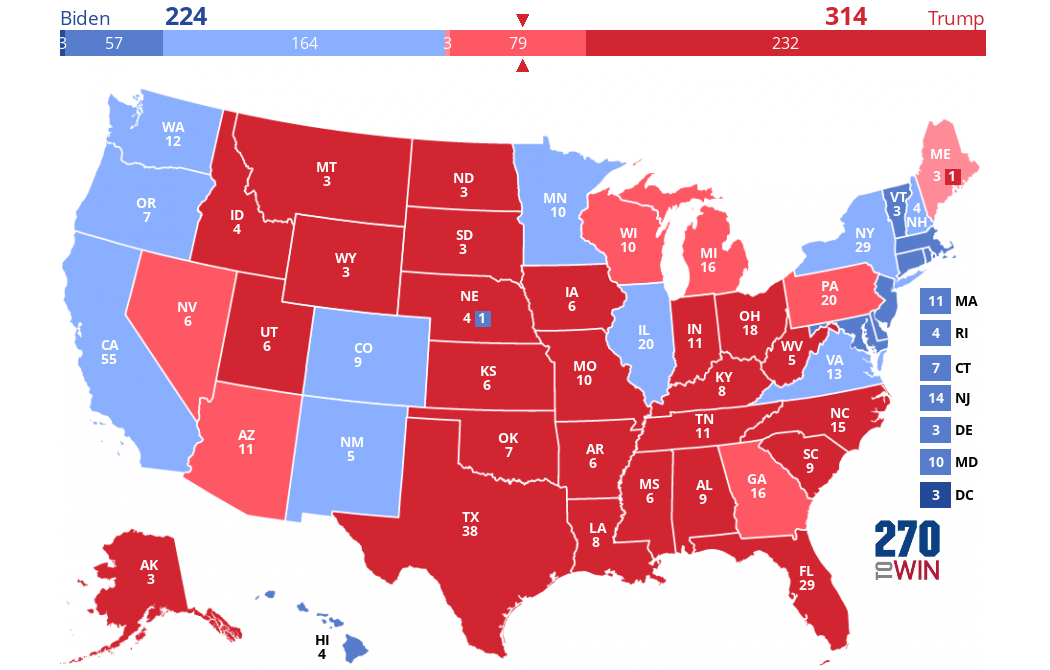 2024 Presidential Election Interactive Map