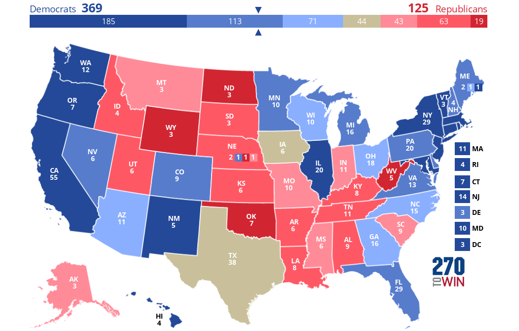 2024 Presidential Election Interactive Map