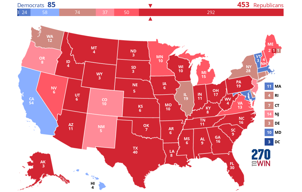 2024 Presidential Election Interactive Map