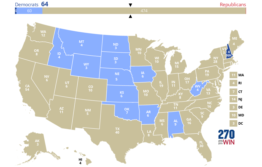 2024 Presidential Election Interactive Map