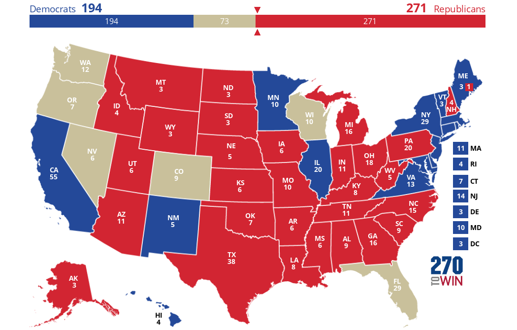 2024 Presidential Election Interactive Map