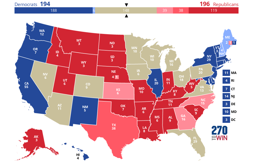 2024 Presidential Election Interactive Map