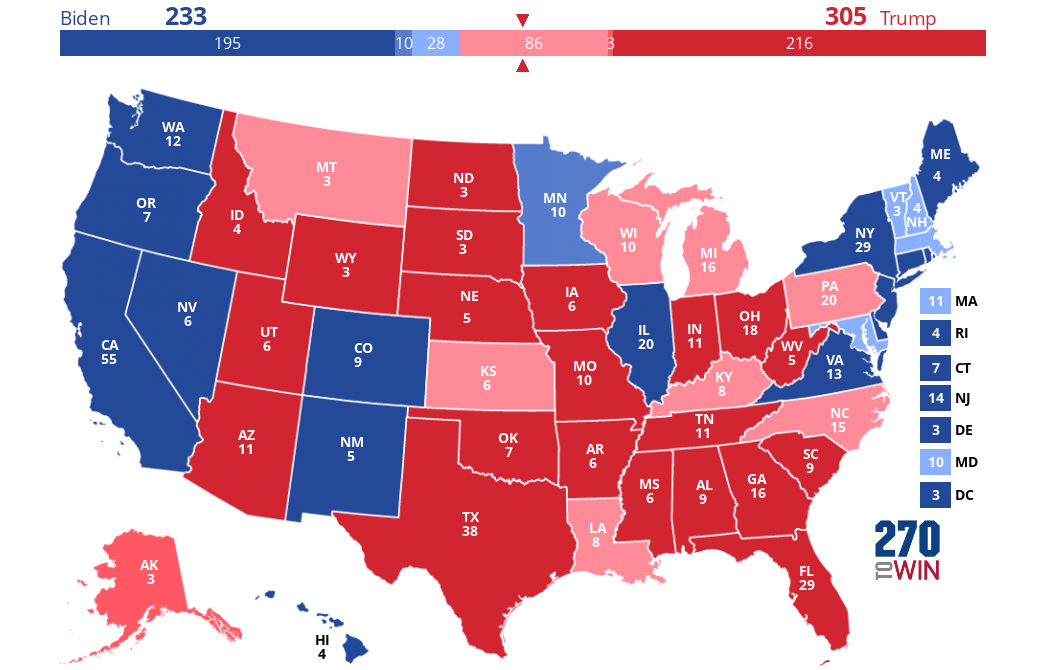 2024 Presidential Election Interactive Map - Bank2home.com