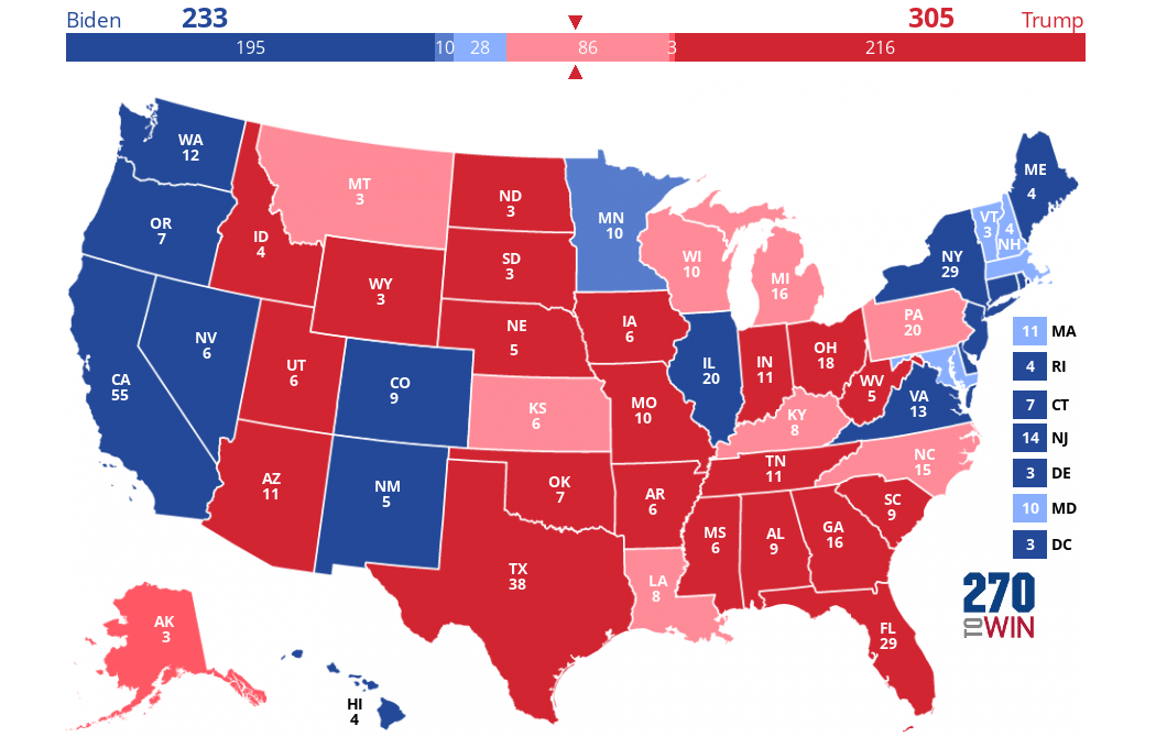 2024 Presidential Election Interactive Map - Bank2home.com