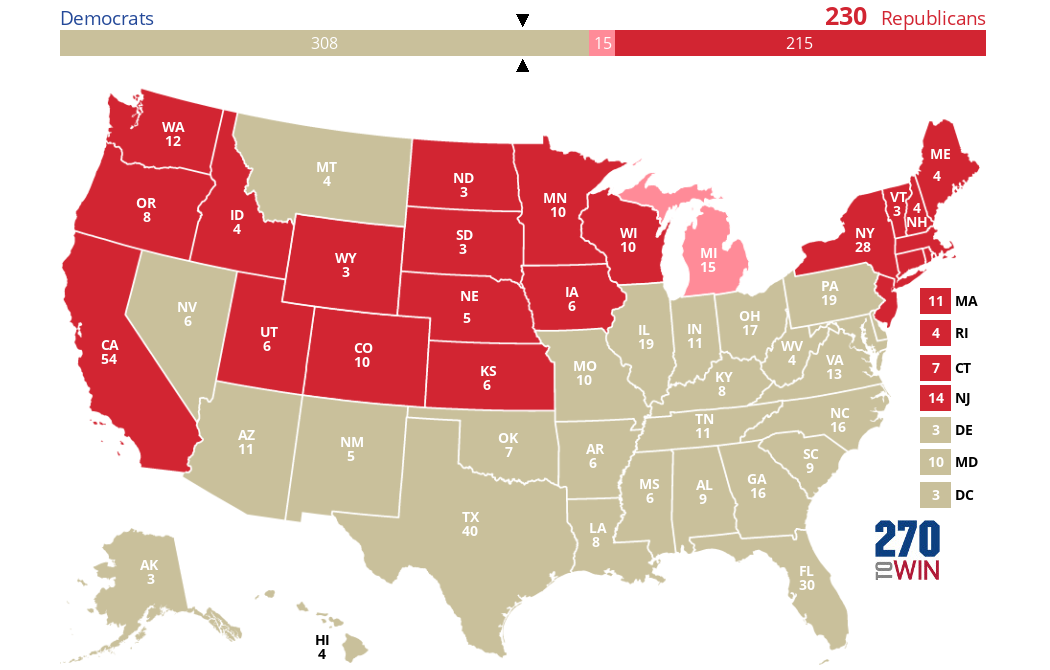 2024 Presidential Election Interactive Map