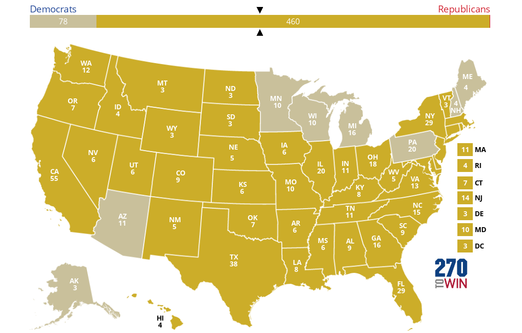 2024 Presidential Election Interactive Map