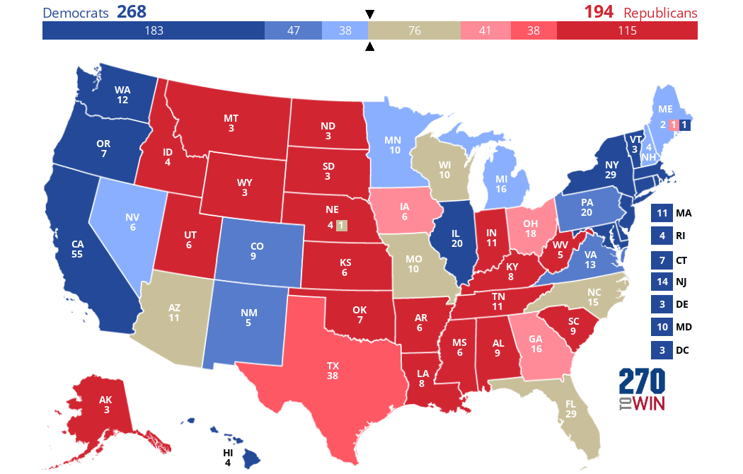 2025 Presidential Election Interactive Map