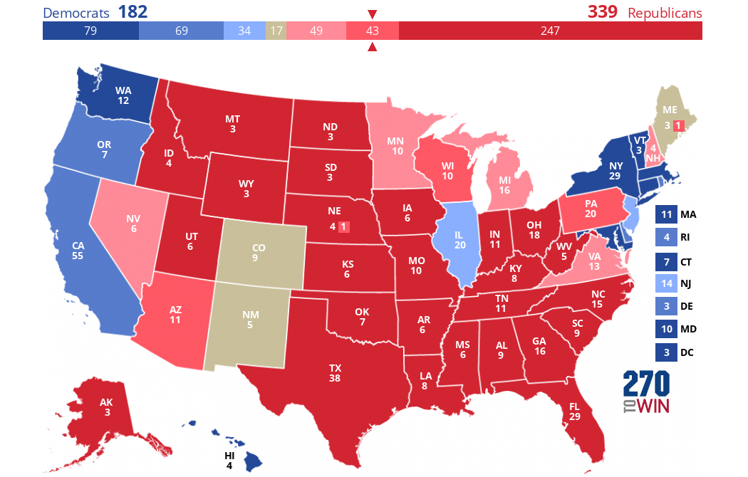 2024 Presidential Election Interactive Map