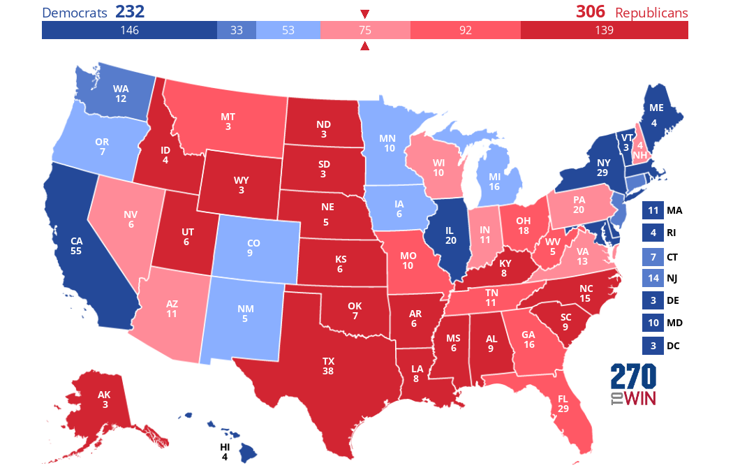 2024 Presidential Election Interactive Map