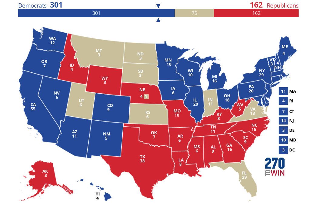 2025 Presidential Election Interactive Map