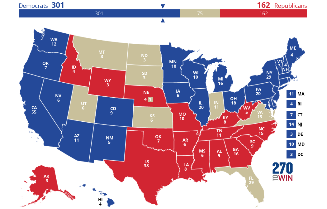 2024 Presidential Election Interactive Map