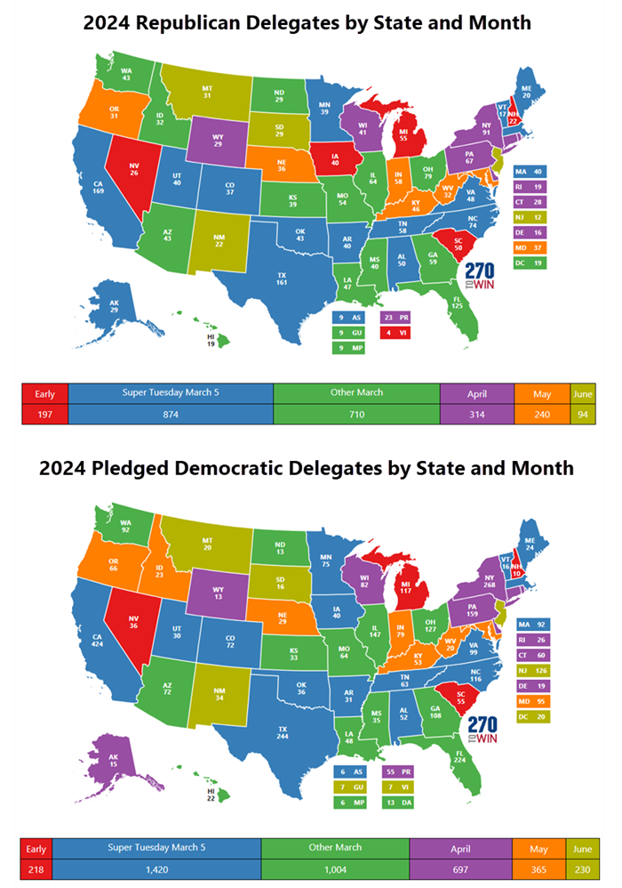 2024 Republican Presidential Primary Schedule Joye Nellie