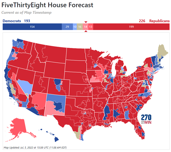 Midterm Polls 2022 Map