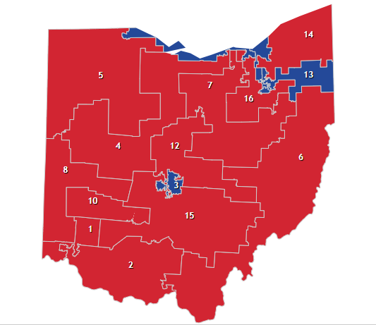 Us Congressional Districts Ohio Map - United States Map