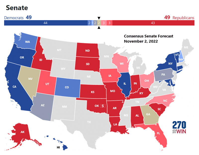 Consensus Forecast Maps 270toWin